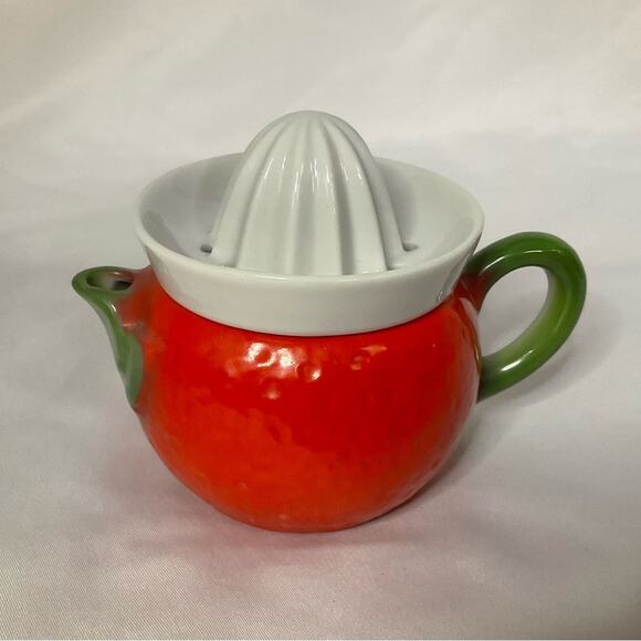 VTG GEROLD PORZELLAN BAVARIA SMALL CERAMIC ORANGE FRUIT JUICER REAMER 6 OZ - Picture 7 of 11